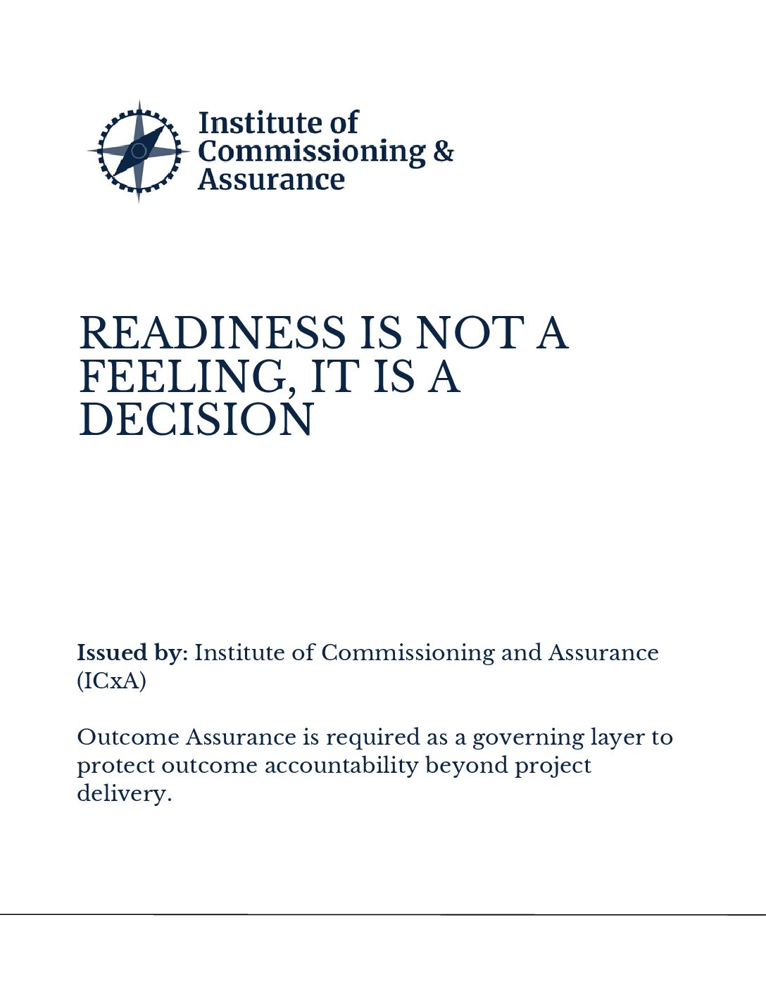 28- Readiness Is Not A Feeling, It Is A Decision Paul Turner