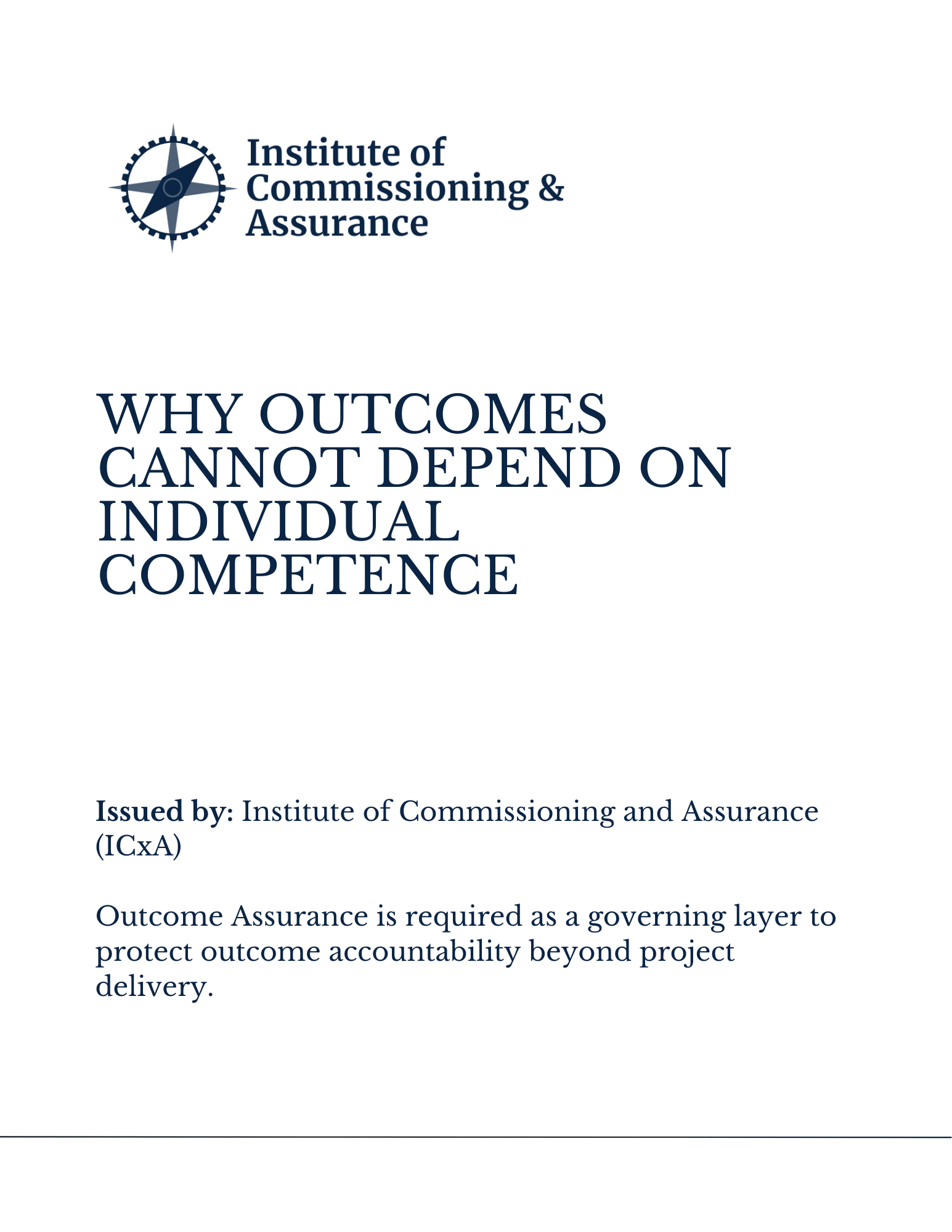 35- Why Outcomes Cannot Depend On Individual Competence Paul Turner