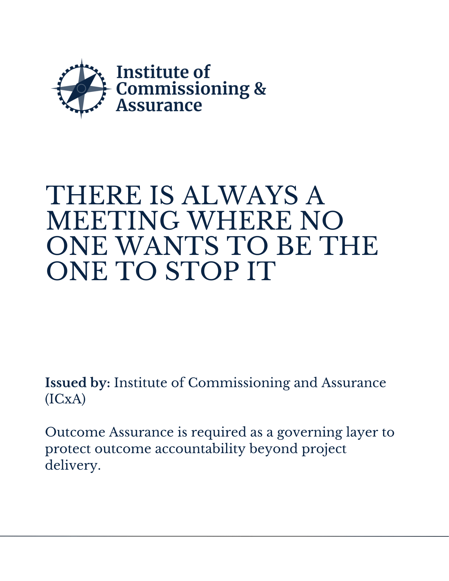 40- There Is Always a Meeting Where No One Wants to Be the One to Stop It Paul Turner